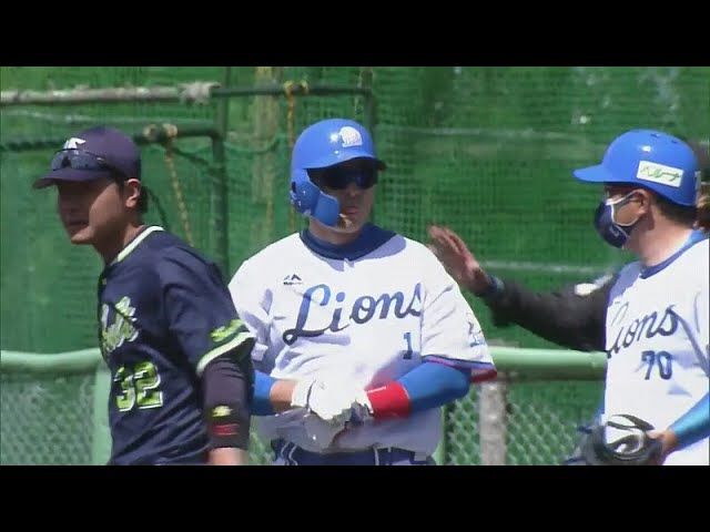 【ファーム】15年ぶり公式戦出場のライオンズ・栗山が早速ヒット!! 2021/4/18 L-S(ファーム)