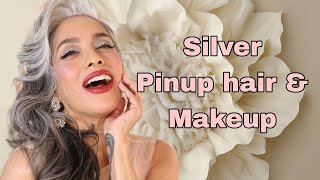 Pinup hair and makeup inspired look.