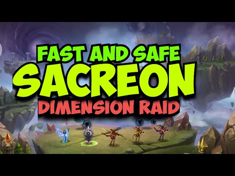 DIMENSION RAID SACREON FAST AND SAFE summoners war