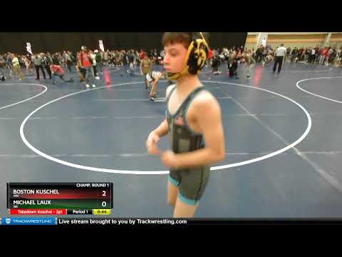 97 Lbs Champ. Round 1 - Boston Kuschel, MN Vs Michael Laux, WI 39c0