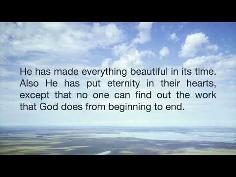 Ecclesiastes Eclesiastés 3:11