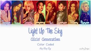 GIRLS’ GENERATION (소녀시대) SNSD – LIGHT UP THE SKY Lyrics Color Coded [Eng/Han/Rom]