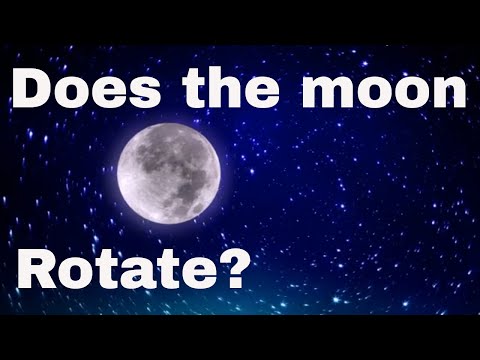 Does the moon rotate on its axis?