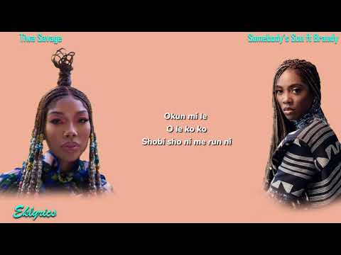 Tiwa Savage   Somebody's Son ft  Brandy Lyrics Video