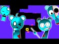 Sky In 56 Different Sprunki Mods Bouncing Square