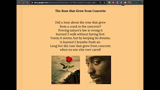 &quot;The Rose That Grew From Concrete&quot; by Tupac Shakur (Audio Reading)