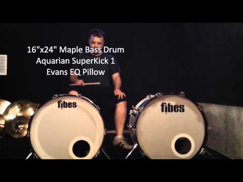 Aquarian SuperKick 1 vs. 2 ** and ** 14x22 vs. 16x22 Bass Drums