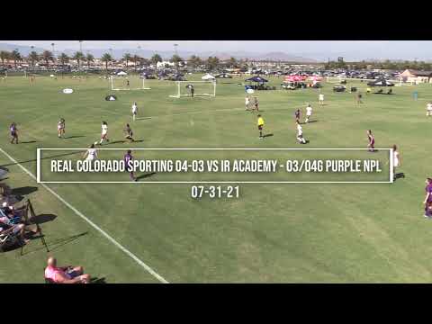 07 31 21 Real Colorado   Sporting 03 04 vs IR Academy   03 04G Purple NPL