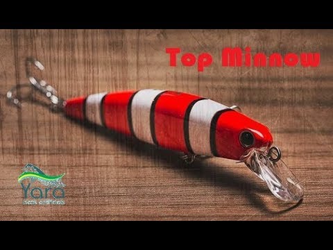 Trabalho da isca de meia água TOP MINNOW  das Iscas Yara!!!
