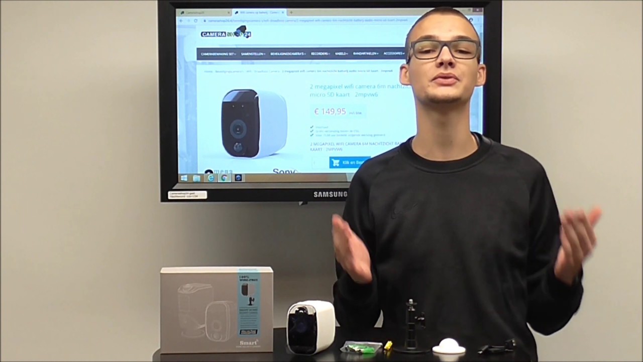 #Vlog wifi camera met (micro sd)op batterij. 2mpvw6