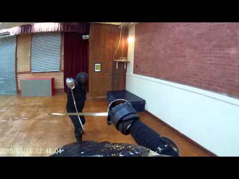 Military sabre sparring at Schola Gladiatoria - Historical Fencing