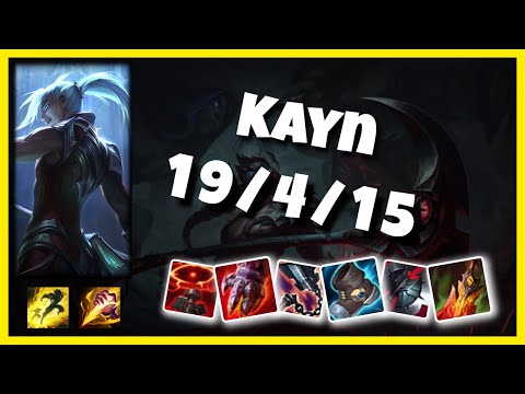 Kayn vs Hecarim KOREAN Challenger JUNGLE (19/4/15) Gameplay Replay - Patch 10.24
