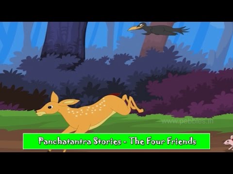 Char Mitra | Four Friends | Panchatantra Gujarati Stories | Kids Stories | Children Stories HD