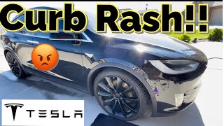 Fixing Curb Rash on my Tesla Model X 22” wheels!