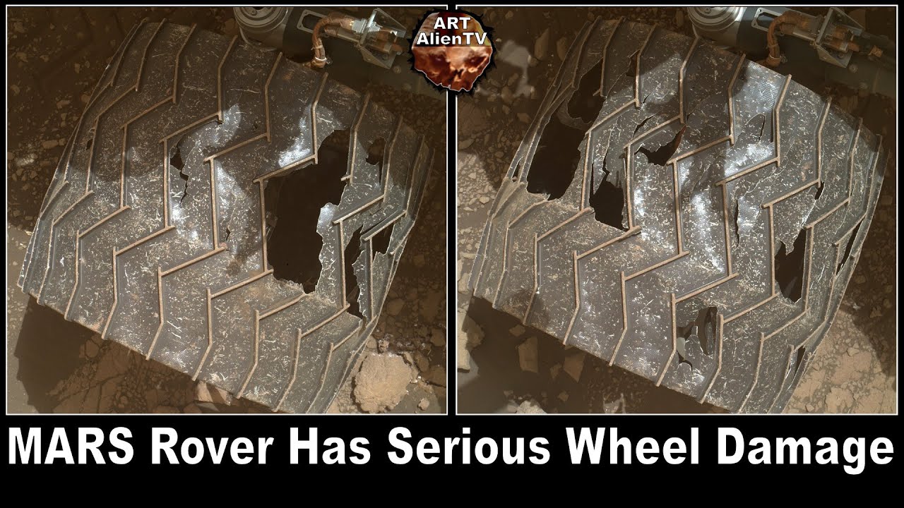 MARS Rover Has Serious Wheel Damage - ArtAlienTV