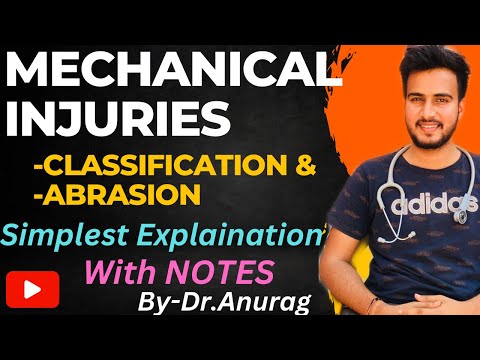 Mechanical Injuries Forensic medicine//Classification//Abrasion//Medicolegal injuries