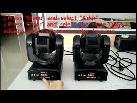 U`King LED Moving Head Light Spot 4 Color Gobos Light 25W DMX