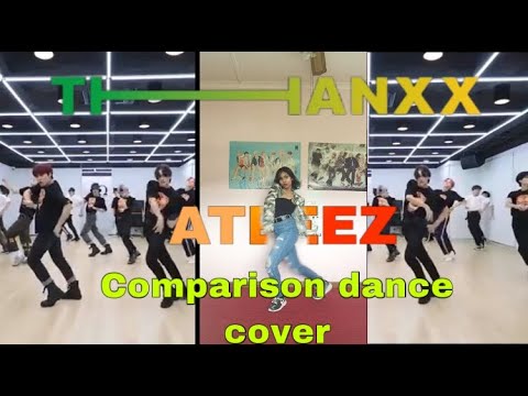 ATEEZ- THANXX COMPARISON DANCE COVER! #ateez #ateezthanxx #dance