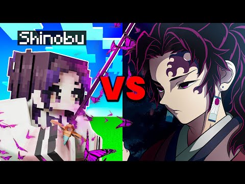 Koopekul - SHINOBU vs MUZAN and YORIICHI in Minecraft Demon Slayer Mod!