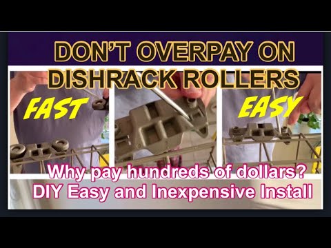 Replace Lower DishRack Wheels/Rollers for Maytag, Whirlpool, Kenmore, Other & Price Comparisons