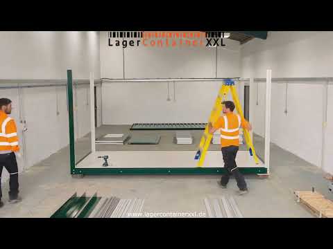 Montage Anleitung mobiler isolierter Bürocontainer Container