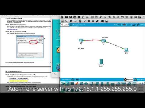 Lab Configuring Syslog and NTP
