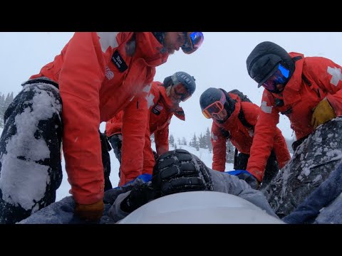 (Long form) What it's like to break your leg snowboarding and be saved by ski patrol snowmobile
