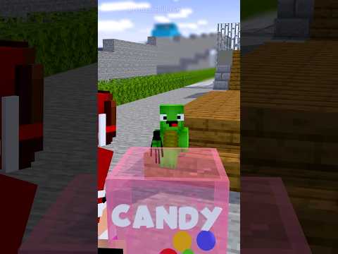 Hey Mikey Want Some Candy? - MAIZEN Minecraft Animation #shorts