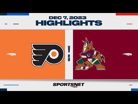 NHL Highlights | Flyers vs. Coyotes - December 7, 2023