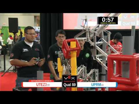 2015 VEXU Q89 - UTEZ3 vs UPRM - 70 to 49-Division Div-VEX U-VEX Worlds 2015