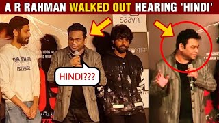 A R Rahman Walks Out of The Stage After Anchor Speaks &#39;HINDI&#39; | 99 Songs Audio Launch