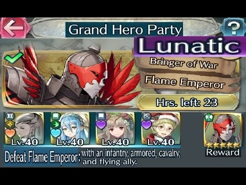 Grand hero party quests Feb 2023 part 13 : Vs. Flame emperor (F2P units + No SI / Seals)