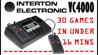 30 Interton VC4000 Games In Under 16 Minutes