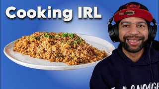 We Live!! Cooking Fried Rice And Egg Rolls IRL
