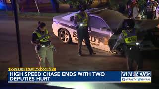 Halifax deputies hurt after high-speed chase
