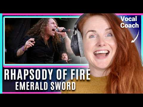 Emerald Sword Is A Symphonic Metal ANTHEM! | Rhapsody Of Fire | Fabio Lione Vocal Coach Analysis