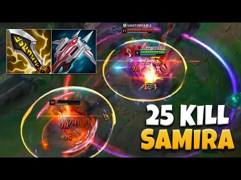 This is What a 25 Kill Samira With 6 Items Looks Like... (insane game)