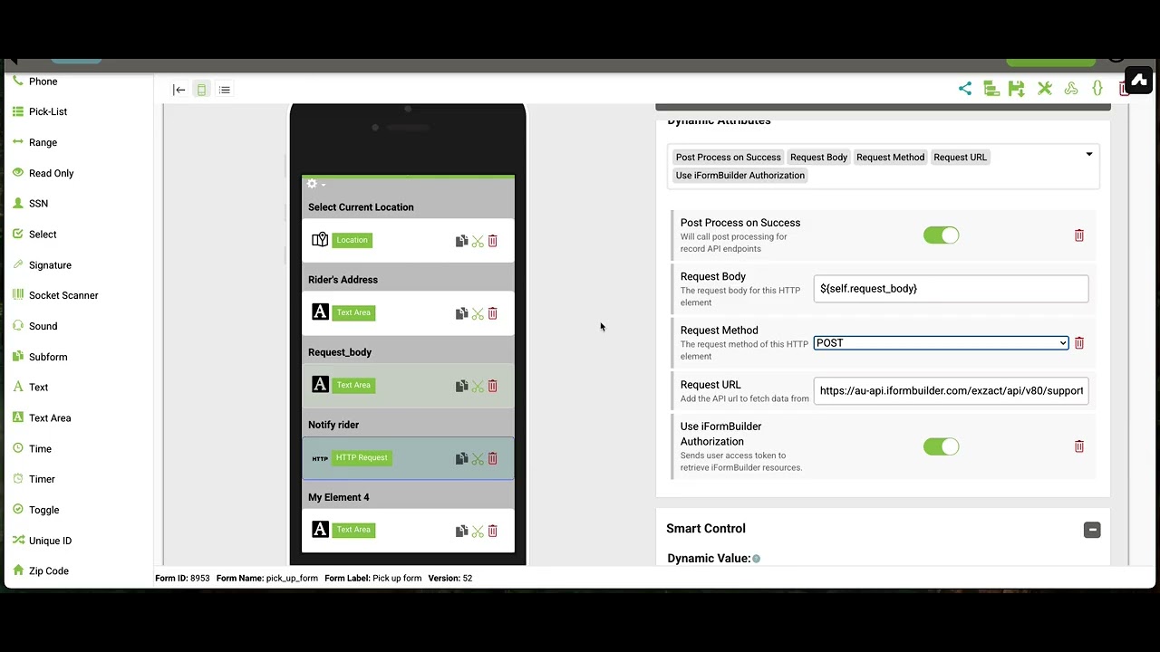 HTTP Request Element walkthrough in iFormBuilder