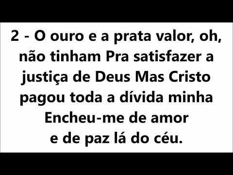 445 Resgatado com o Sangue de Cristo Harpa Cristã com legenda