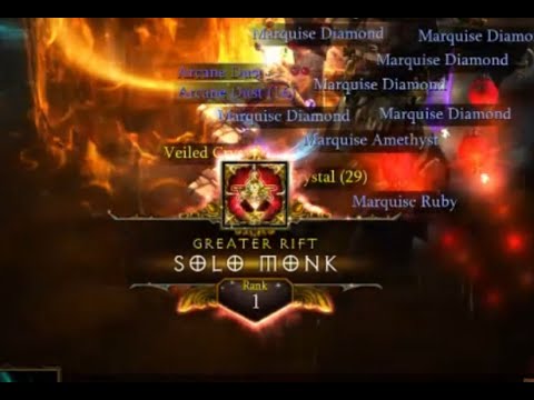 Wave of Light Monk Rank 1 S28 Diablo 3 GR150 (WoL) 3.2k