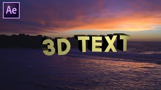 EASY 3D TEXT + WARPING EFFECT (After Effects)
