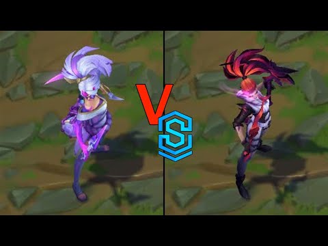 Spirit Blossom Akali VS Crime City Nightmare Akali