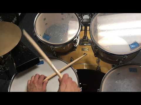 How to play Clave: 6/8 Cowbell (LH) and 6/8 Clave Pattern (RH) by David Esau - Slow Version
