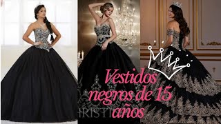 Vestido de 15 años color negro | QUINCE VESTIDOS💖🎀