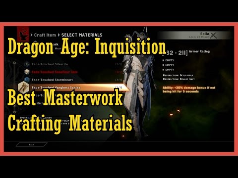 Dragon Age Inquisition - Guide to the Best Masterwork Materials