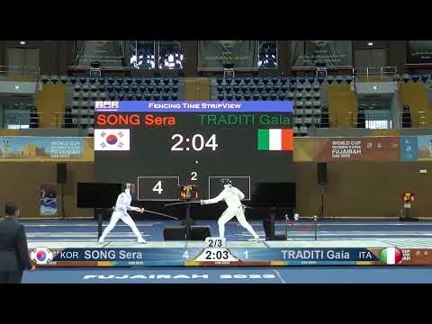 Epee Fencing - Right on the quad! | Song S vs Traditi G