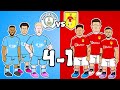 🔵Man City Tear United Apart Again🔴 (4-1 Parody Goals Highlights De Bruyne Mahrez 2022)