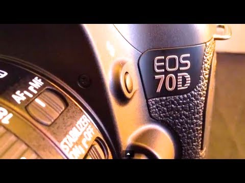 Canon EOS 70D (W) EF-S 18-55mm STM lens kit 'Hands On' unboxing camera review