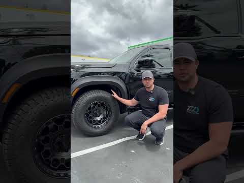2022 Nissan Frontier on KMC KM545 Trek size 17x9 offset +18 bolt pattern 6x114.3 Tire size 265/70/17