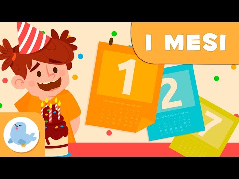 I mesi dell'anno - Vocabolario per bambini